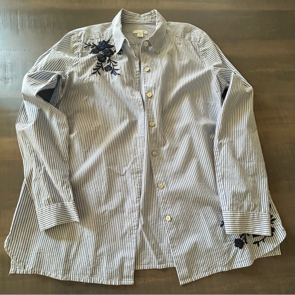 JJill Classic Embroidered Shirt